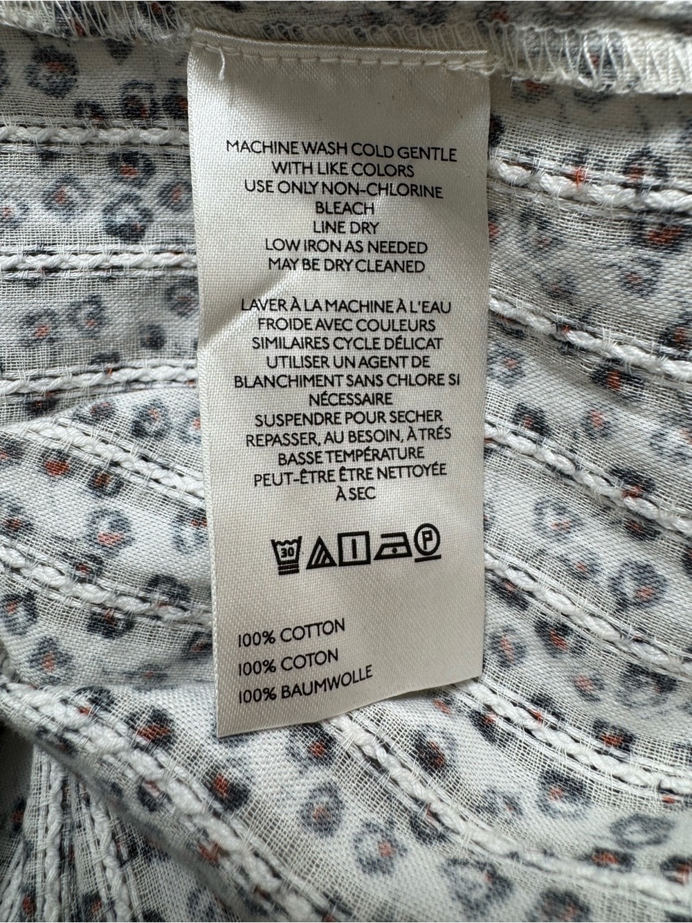 Pilcro Anthropologie Keira Collared Button Front Blouse Top Women Small Floral - Picture 11 of 13